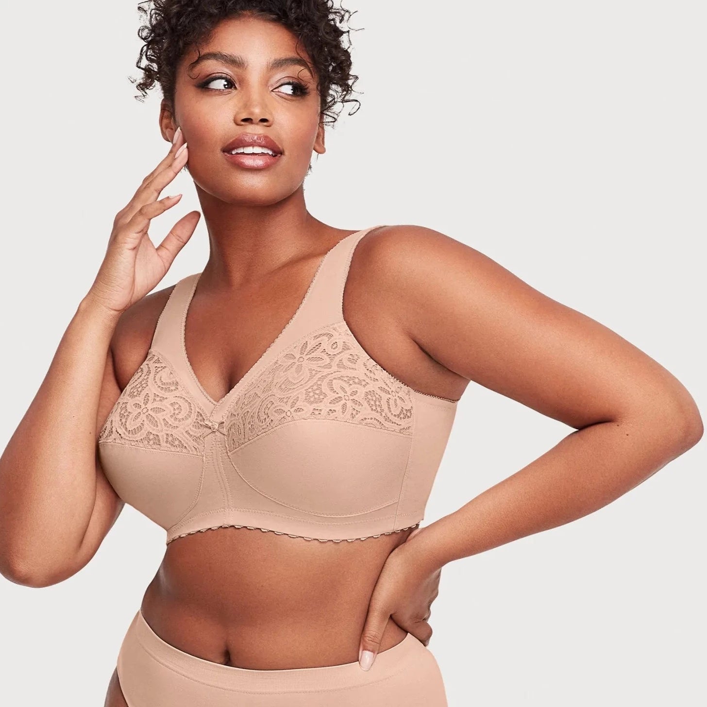 Full Cup Lace Plus Size Bra For 36B To 50DDD, 53% OFF