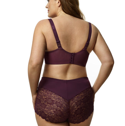 ELILA 2311 STRETCH LACE UNDERWIRE FULL CUP BRA