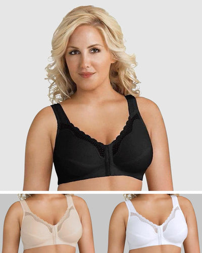 EXQUISITE FORM 531 FRONT OPENING SOFT CUP POSTURE BRA - Bras in Paradise