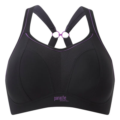 PANACHE 7341BLK NON WIRE SPORTS BRA