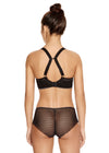FREYA AA1704BLK DECO VIBE UNDERWIRE PLUNGE T SHIRT BRA