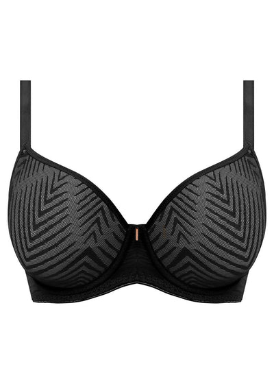 FREYA AA401131BLK TAILORED UW PLUNGE T SHIRT BRA