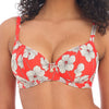 FREYA AS201202SUT HIBISCUS BEACH PLUNGE BIKINI TOP