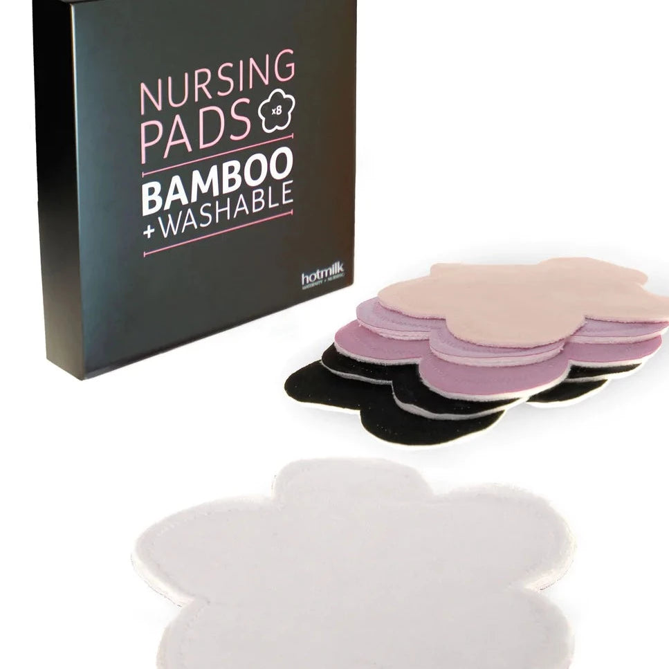 HOTMILK BP8  WASHABLE BAMBOO NURSING PADS
