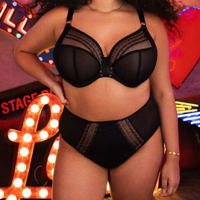 ELOMI EL8900BKS MATILDA UNDERWIRE PLUNGE BRA