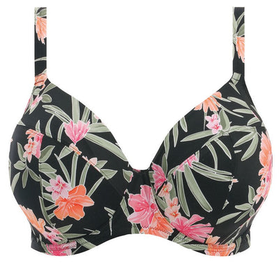 ELOMI ES800102BLK DARK TROPICS BIKINI TOP