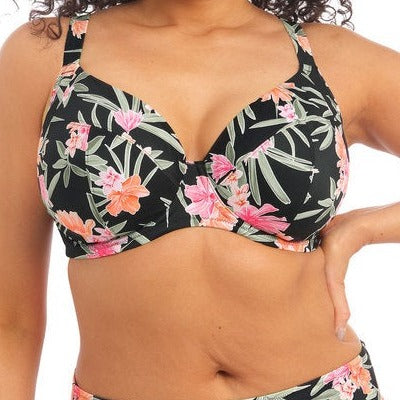 ELOMI ES800102BLK DARK TROPICS BIKINI TOP
