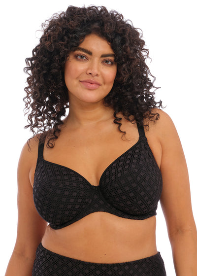 ELOMI ES800602BLK BAZARUTO UW PLUNGE BIKINI TOP