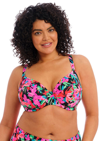 ELOMI ES801302BLK SAVANETA UW PLUNGE BIKINI TOP