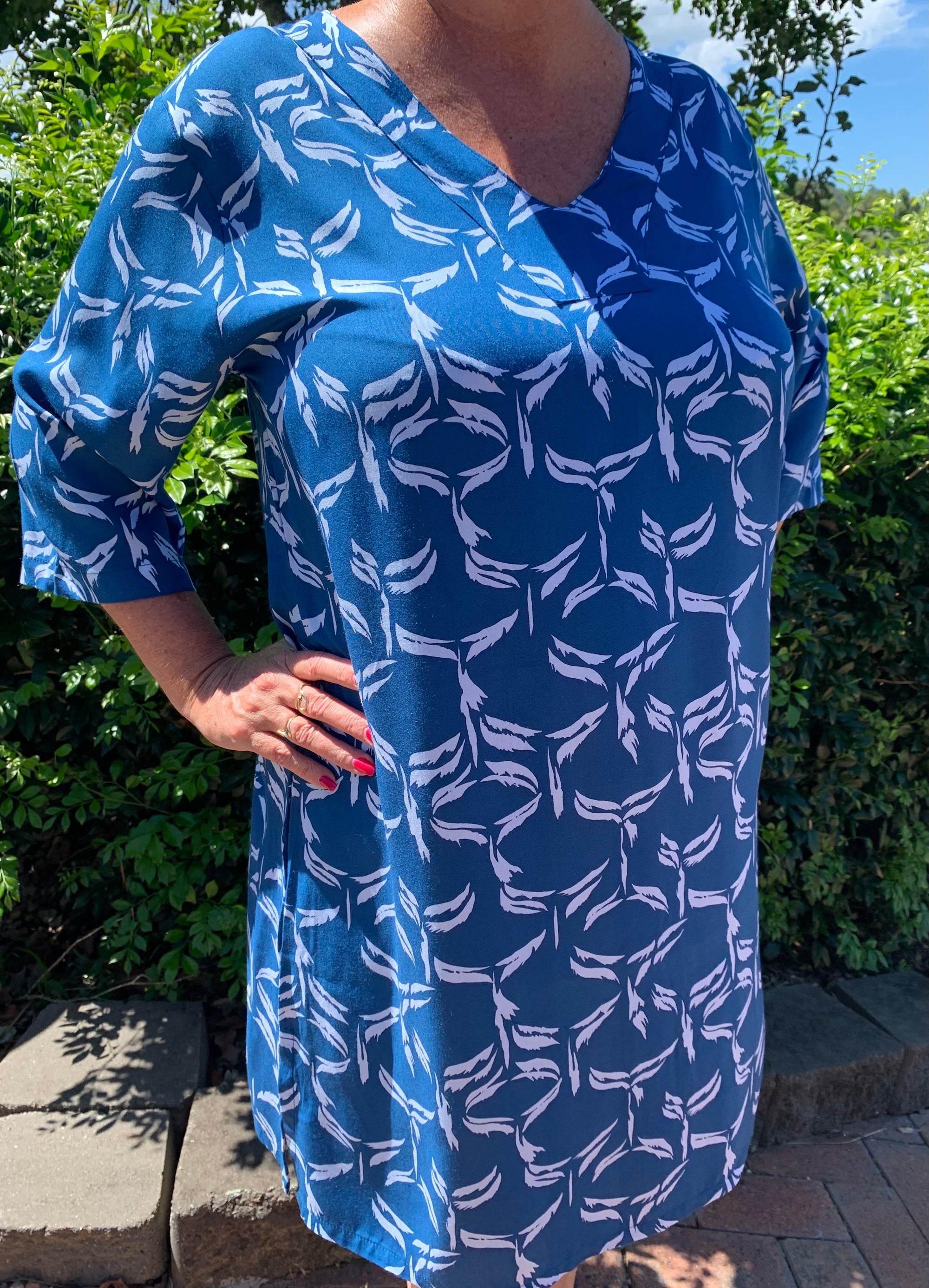 SUNDRENCHED 2213 3/4 SLEEVE TUNIC