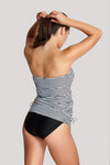 PANACHE SW0891BLWH STRIPE TANKINI