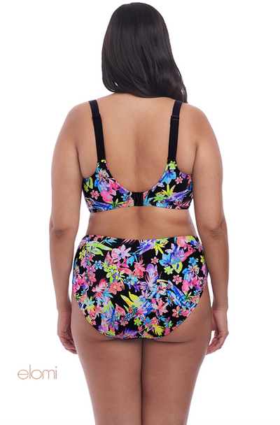ELOMI ES7172BLK ELECTROFLOWER BIKINI TOP
