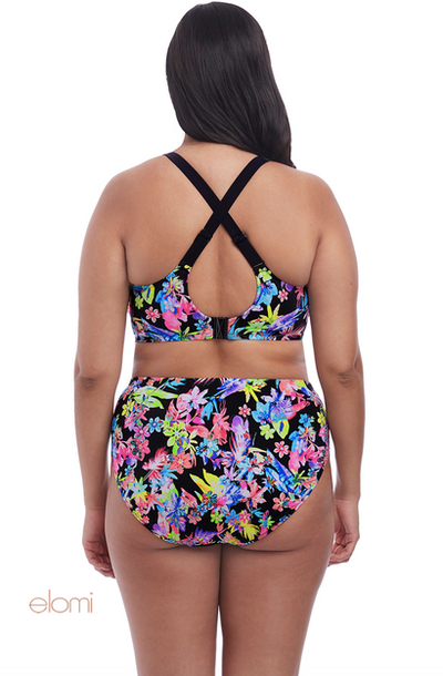 ELOMI ES7172BLK ELECTROFLOWER BIKINI TOP