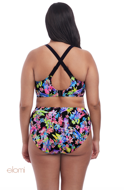 ELOMI ES7174BLK ELECTROFLOWER SWIM BRIEF