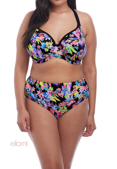 ELOMI ES7174BLK ELECTROFLOWER SWIM BRIEF