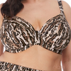 ELOMI ES7202BLK FIERCE UNDERWIRE PLUNGE BIKINI TOP