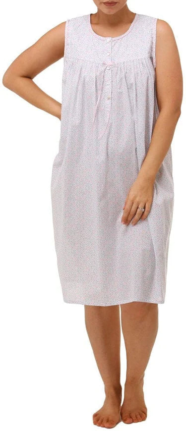 SCHRANK SK801LPIK LIBBY COTTON SLEEVELESS NIGHTIE