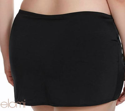 ELOMI ES7619BLK ESSENTIALS SKIRTED SWIM BRIEF