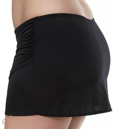 ELOMI ES7619BLK ESSENTIALS SKIRTED SWIM BRIEF