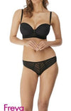 FREYA AA3163BLK CAMEO UNDERWIRE STRAPLESS BRA
