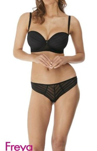 FREYA AA3163BLK CAMEO UNDERWIRE STRAPLESS BRA