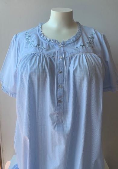 SCHRANK 4781XS239 COTTON SLEEVED NIGHTIE