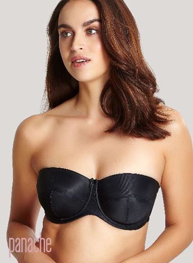 Bandeau strapless bra with underwire 2025