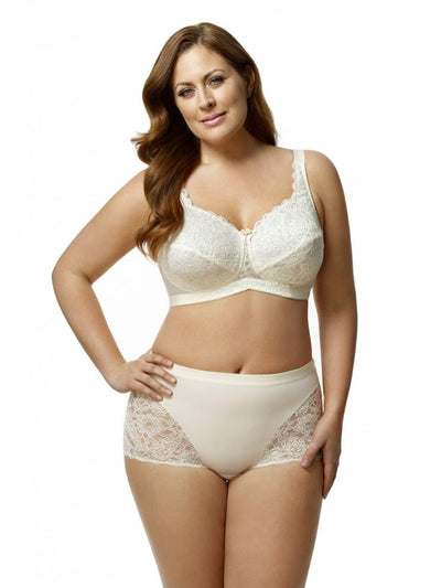 ELILA 2311 STRETCH LACE UNDERWIRE FULL CUP BRA
